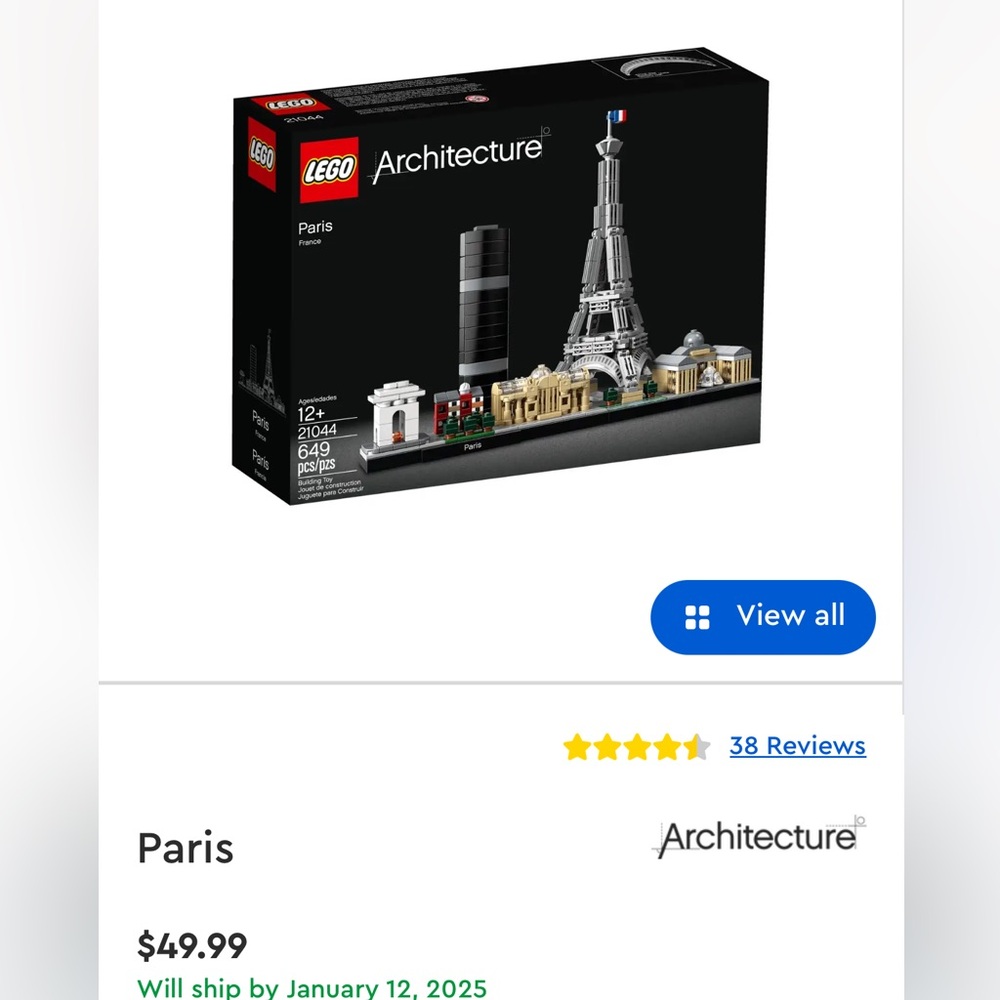 Lego Architecture - Paris skyline